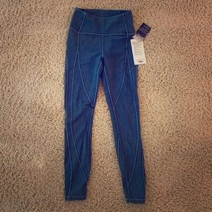 NWT 28” hi-rise LULULEMON Rib Snow-Was Night Diver